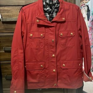 J CREW, L, Burnt Orange, Downtown Field Jacket